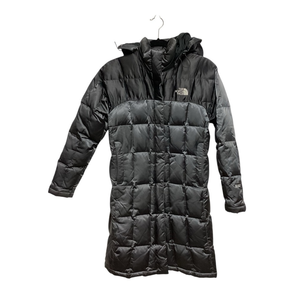 The North Face Black Down Puffer Winter Jacket With Hood Womens XS